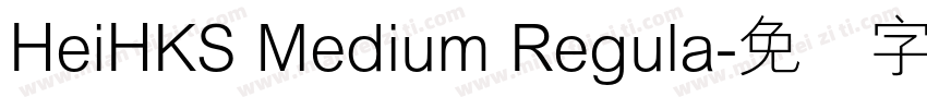 HeiHKS Medium Regula字体转换